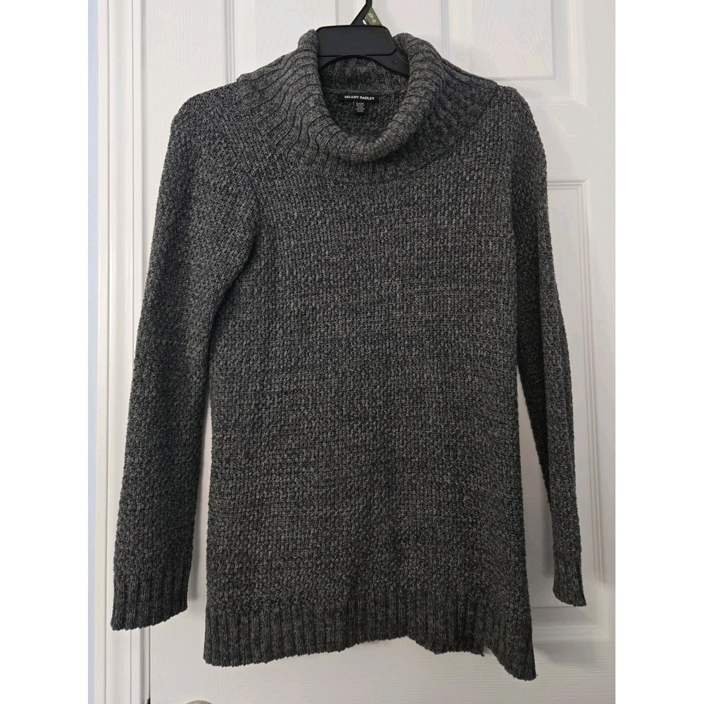 Hilary Radley Womans Turtle Neck Sweater Size Small Dark Grey